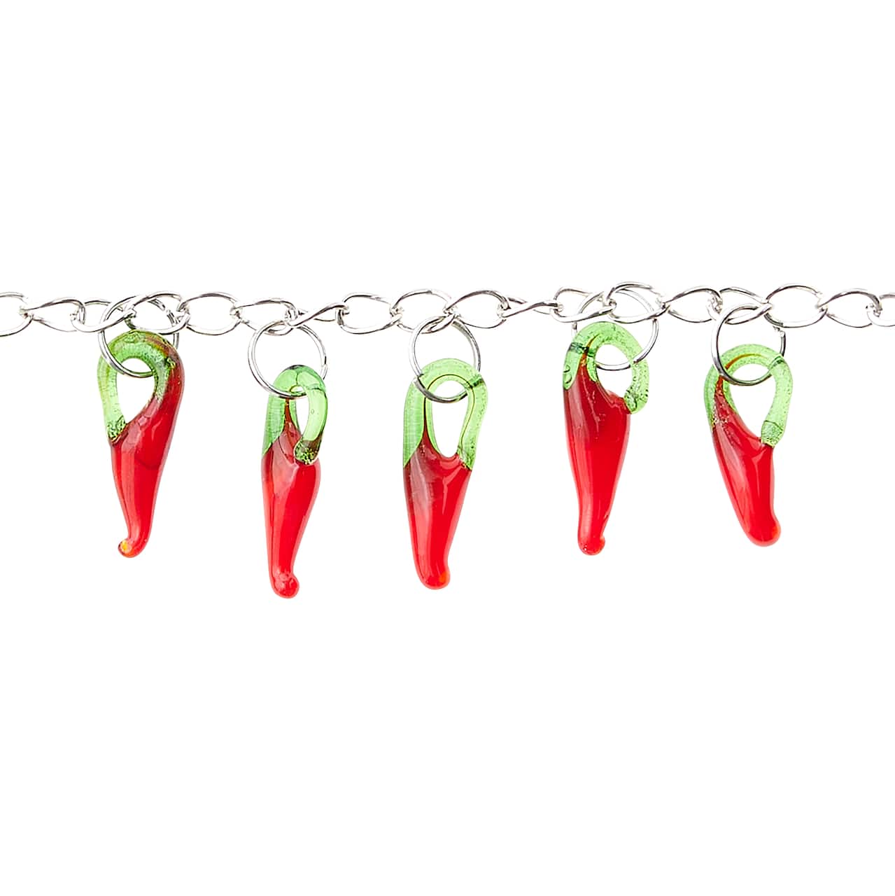 Glass Hot Chili Pepper Beads, 19mm by Bead Landing&#x2122;